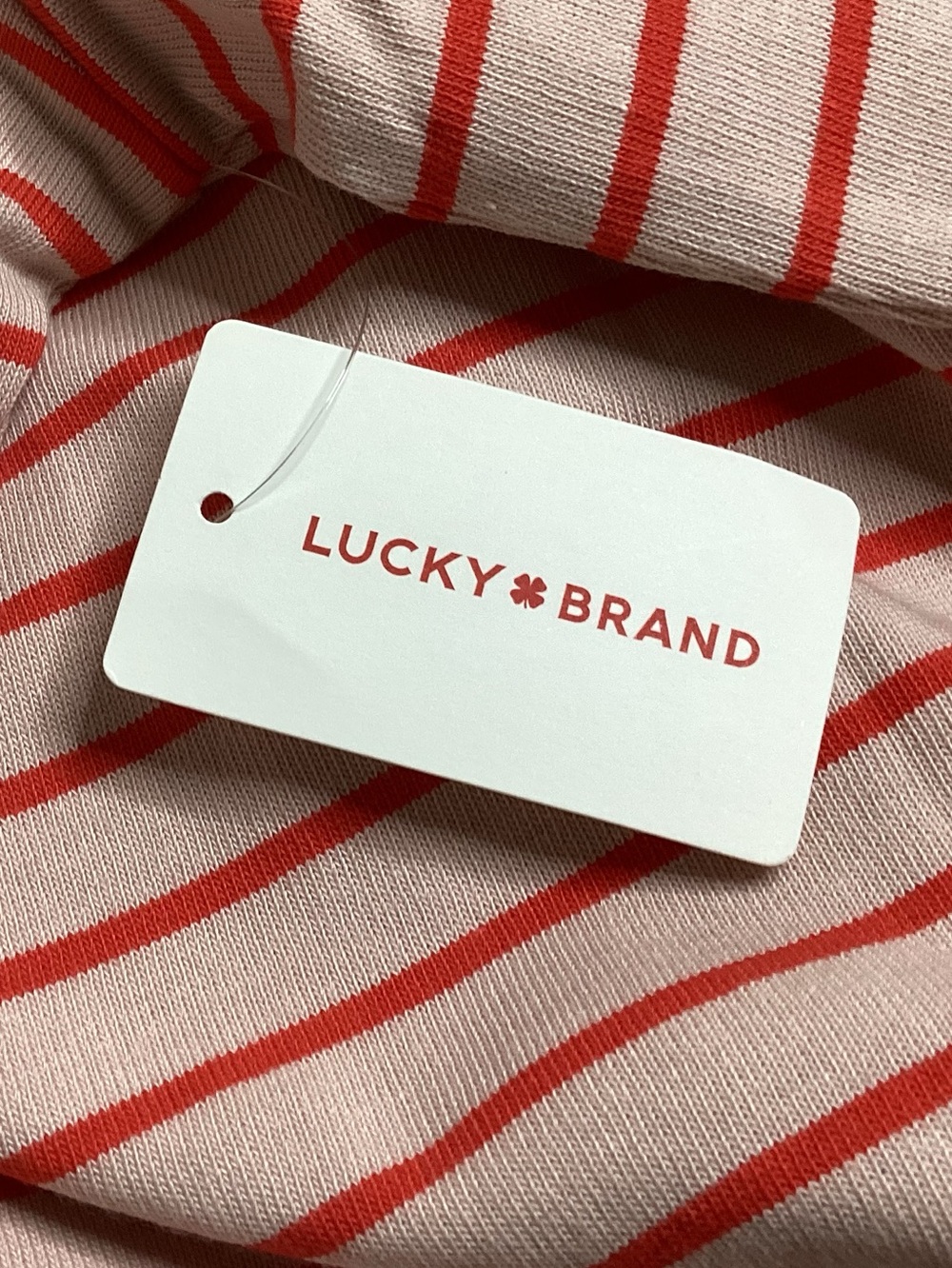 Lucky Brand Striped Cotton Scoop Crewneck Top XXL NWT - Picture 10 of 12